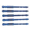 5 Pcs Eccentric Drill Bit 6mm Drilling 14in Hex Shank Tungsten Steel Crooked Drill Bit for Masonry