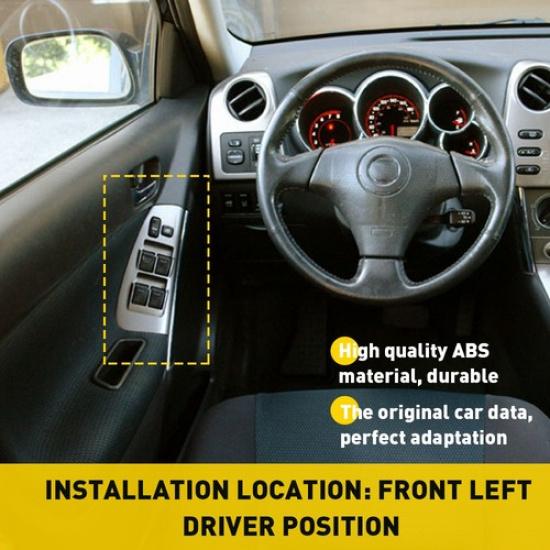 Fit 03-08 TOYOTA MATRIX DRIVER MASTER POWER SWITCH BEZEL WINDOW TRIM 7423201030