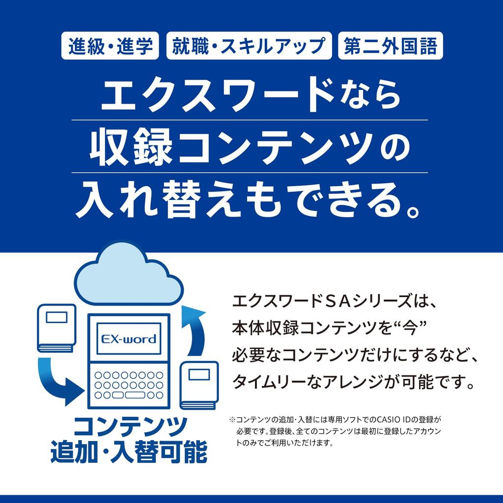 Casio Electronic Dictionary for College Students 55 Contents Black Special Set (Foreign Language-Based Model) Ex-word XD-SA9000BK XD-SAN90BK