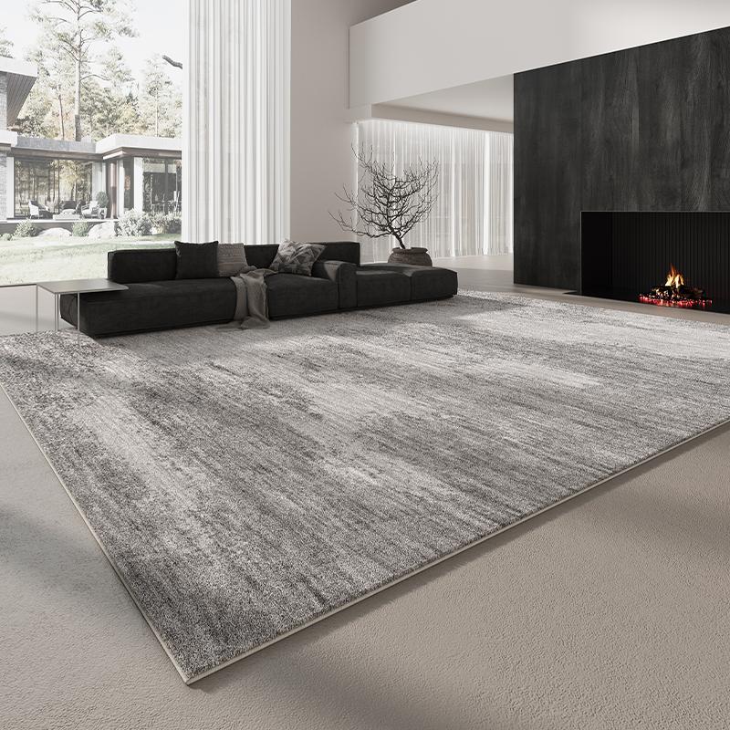 Italian Minimalist Carpets for Living Room Light Luxury Bedroom Decor Plush Carpet Fluffy Soft Grey Area Rug Home Thickened Mat