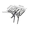 Bicycle Front Rack Lightweight Bracket Luggage Holder Large Front Bicycle Basket for Biking Cycling Touring Delivery Travel
