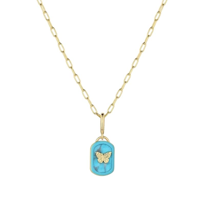 

Vibranting Sturdy Alloy Necklace with Butterfly and Floral Styles Portable Accessory for Personalize Styles Enthusiasts