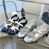 Fashion 2025 Spring and Summer New Inner Heightening Ballet Shoes Women's Flat Casual Sports Single Mary Jane Shoes