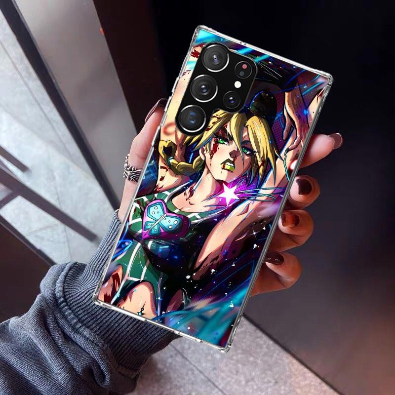JoJo's Bizarre Adventure Jolyne Cujoh Phone Case For Samsung Galaxy S23 S24 S25 Edge S26 Ultra S22 + S21 Plus S20 FE Cover Silic