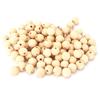 100pcs Wooden Beads MultiPurpose Natural DIY Paintable Thread Crafts for Handicraft Lovers