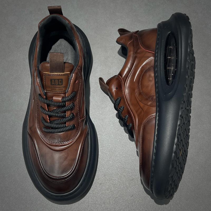 New ModelDaddy Shoes Men'S Trendy Shoes Autumn And Winter Thick-Soled Heightening Air Cushion Shoes Men'S Foam Soft-Soled Sports And Leisure