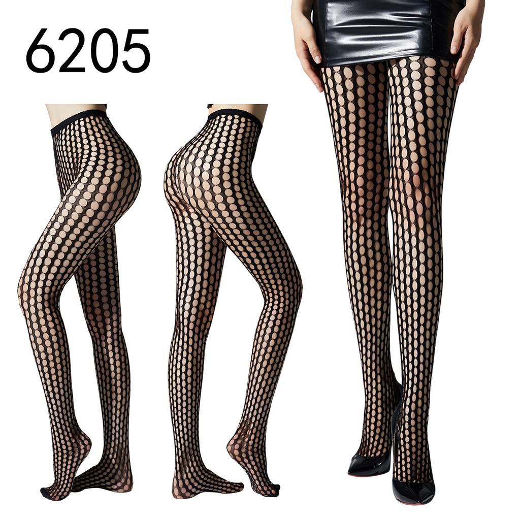 Dance Sexy Hollow Pantyhose Hollow Suspender Dense Pattern Mesh Socks Nightclub Royal Sister Black Silk Sexy Fishnet Socks