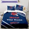 Bills Fan Gear Custom Name Text Print 1Pc Bedding Set Duvet Cover With Two Pillowcases Soft Bed Linen For Household Bedroom