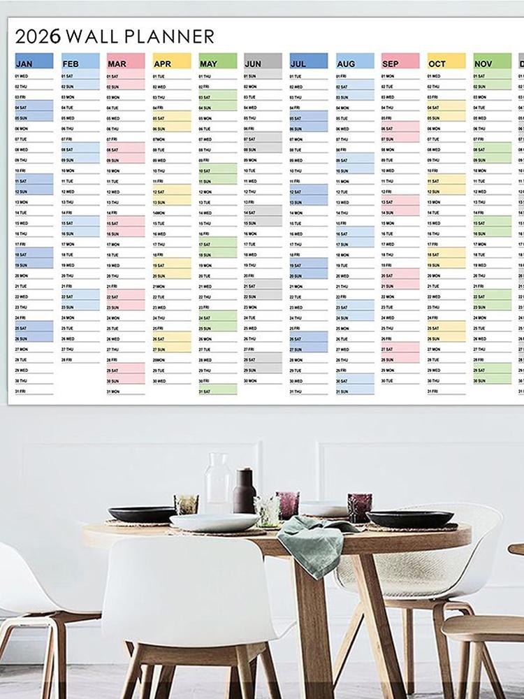 2026 Wall Calendar Large Monthly Wall Calendar Office Aesthetic Planner Home Decor For Housework Study Tasks Living