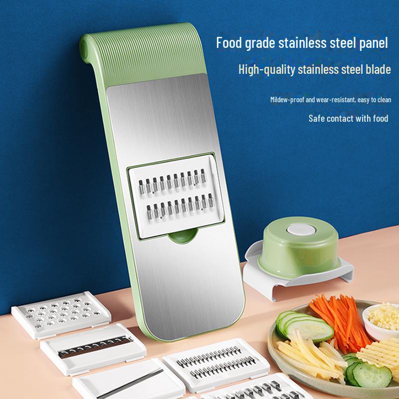 Multifunctional Vegetable & Potato Cutter: Household Stainless Steel Grater and Slicer Tool