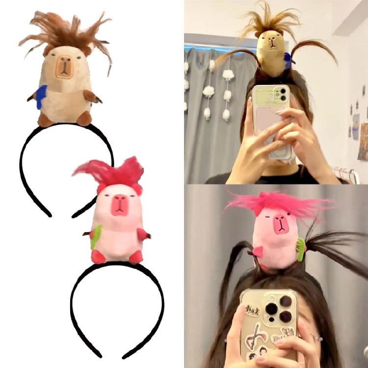Capybara Stirnband Süßes Tier-Haarband für Alle Haartypen Kopfschmuck-Accessoire