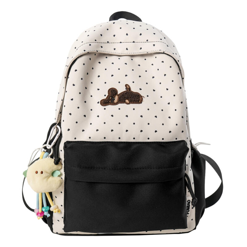 Student Color Block Schoolbag Women's Large Capacity Backpack