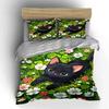 Cute Floral Cat Set - Home Decor Accessories Multiple Sizes Kid'S And Adults' Bedroom Exquisite 3Pc Bedding Set, Gift