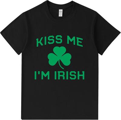 Küss Mich Ich Bin Irisch Kleeblatt Klee St Patrick's Day T-Shirt