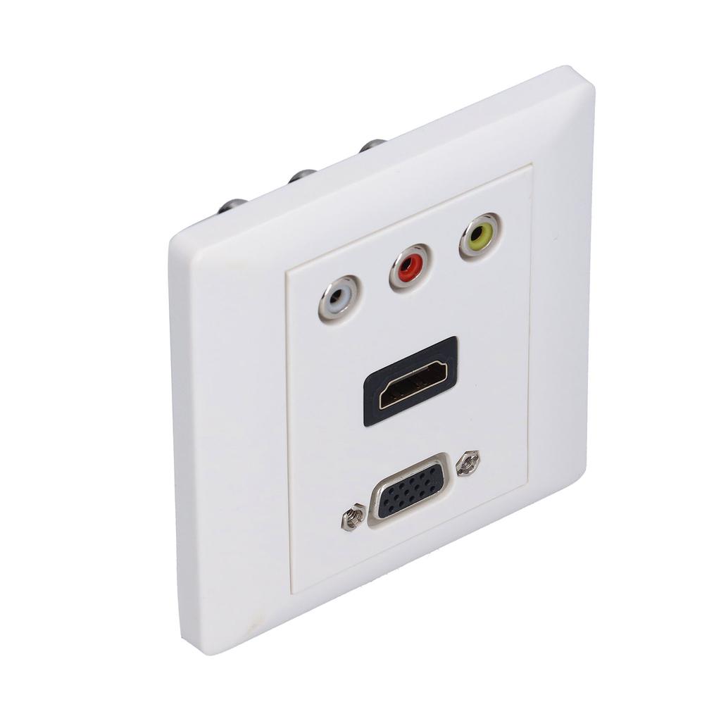 Audio Video Wall Socket Support 1080P High Impact Resistance Durable Composite Video Panel