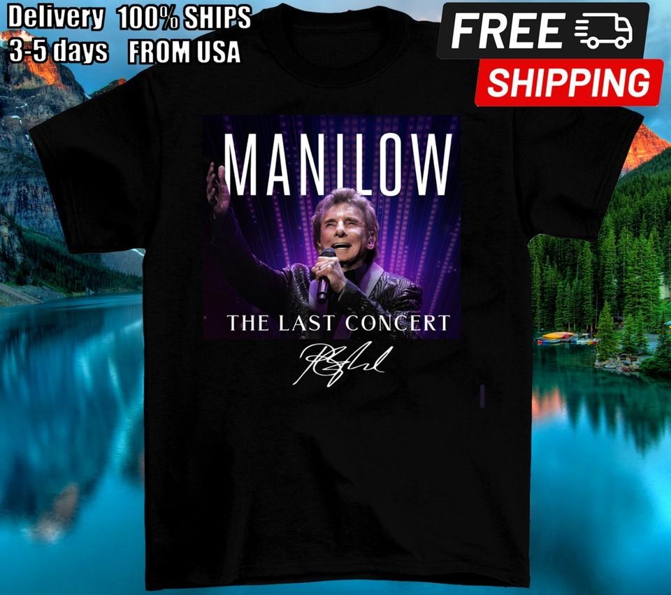

NEW Barry Manilow#039s Final Concerts Live in 2025 Black All Size Shirt BB90 Unisex T-Shirt S