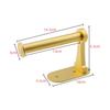 Toilet Paper Holder Adhesive for Kitchen Bathroom Aluminum Matte Gold Black Sliver WC Paper Towel Rack Tissue Roll Hanger Shelf