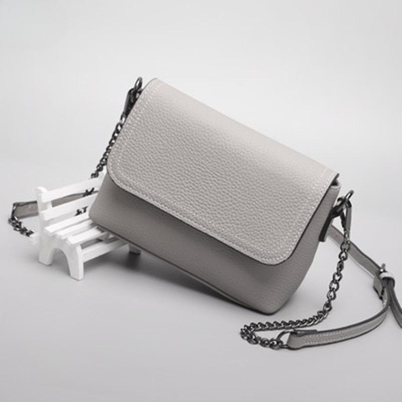 Women's Shoulder Bag Genuine Leather New Summer Bag European and American Style Slanted Shoulder Bag