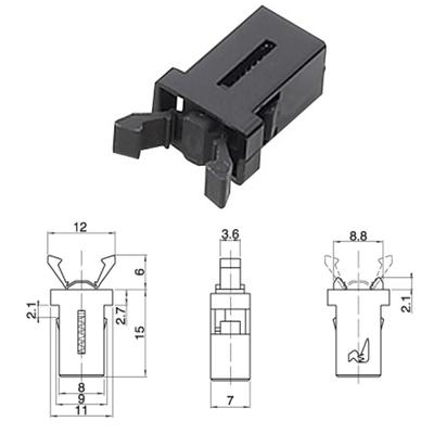 New 10Pcs Replacement Car Sunglasses Holder Overhead Console Latch Catches Trash Can