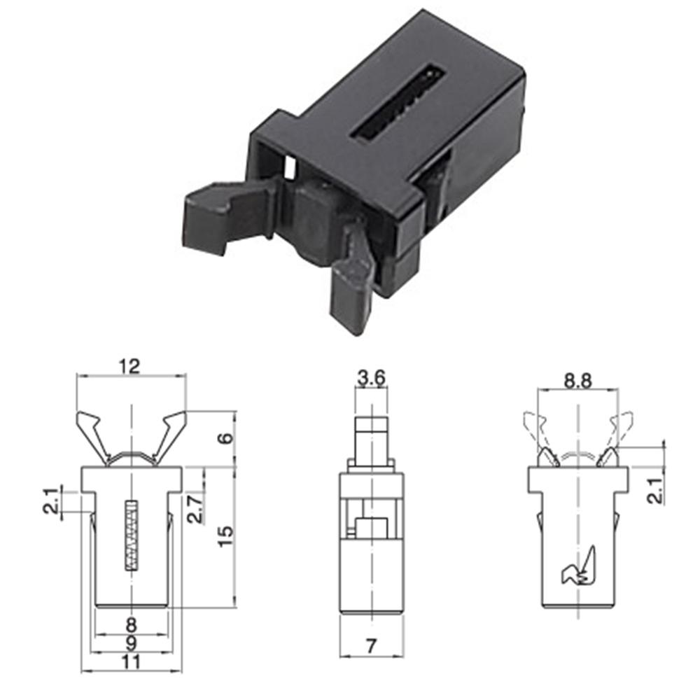 

New 10Pcs Replacement Car Sunglasses Holder Overhead Console Latch Catches Trash Can