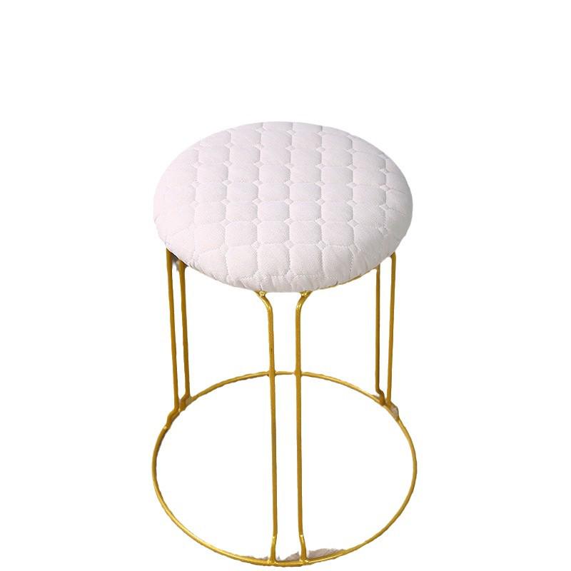 Neuer Verdickter Runder Hockerbezug für Alle Jahreszeiten