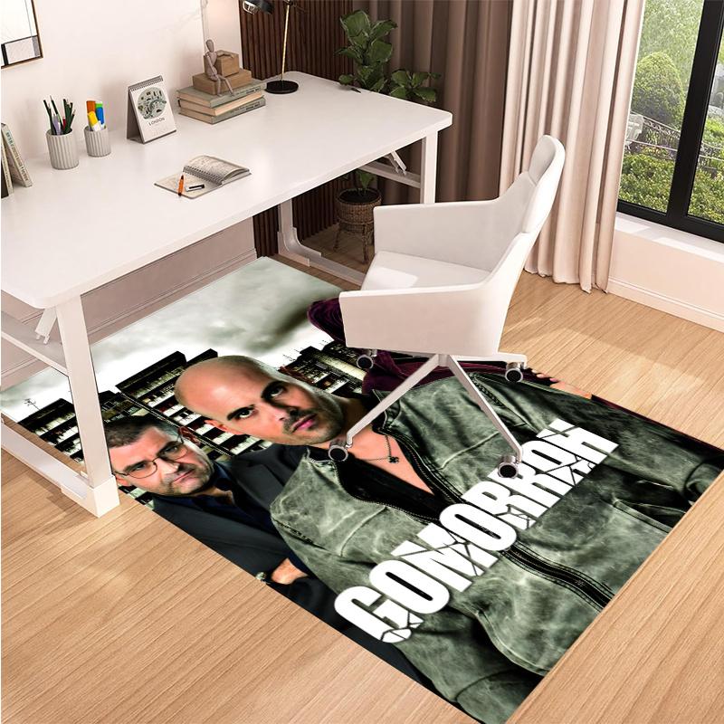 Gomorrah Printed Carpet, Rug for Office Chair Living Room Bedroom Kitchen Room Decor Gifts.