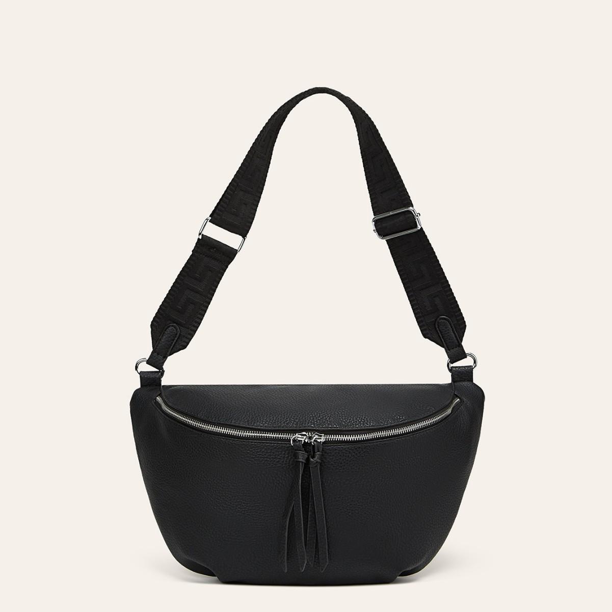 Premium bag women s new popular fashion breast bag women s lightweight shoulder bag wide shoulder strap messenger bag чёрный