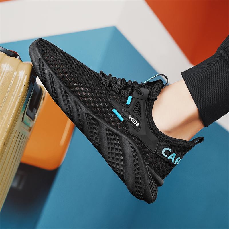 Neue Mode Herren Frühling und Sommer Low Top Bequeme Schuhe Atmungsaktive Freizeitsneaker