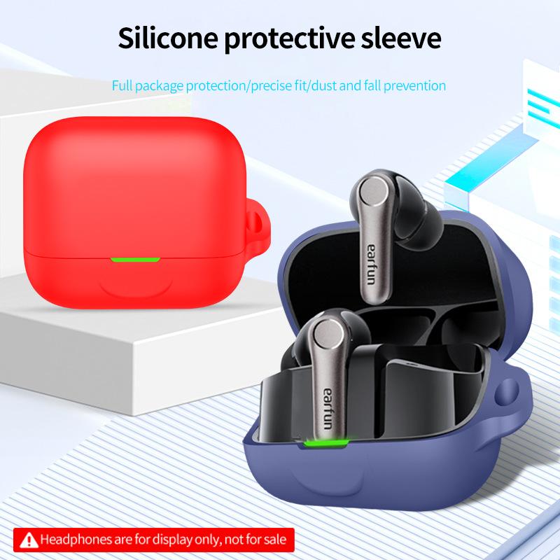 High Quality Silicone Shockproof bluetooth Headphones case for EarFun Air Pro 4+ Protective Case