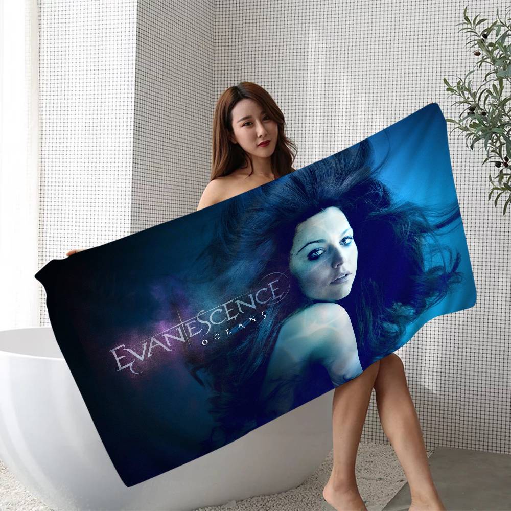 Classic Rock Band E-Evanescence Microfiber Printed Beach Towel Mountain Climbing Yoga Beach Swimming Running Absorbent Soft