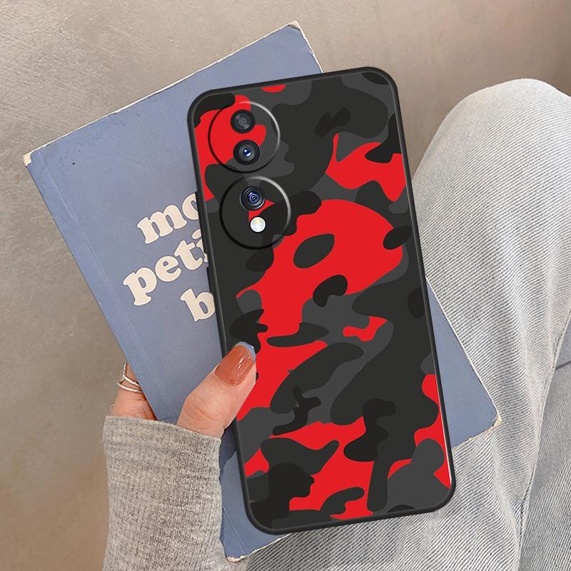 Camouflage Army Case For Honor Magic 8 5 6 7 Pro Cover For Honor 400 200 Lite 50 70 90 X8a X8b X9a X9b X9c