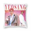Seonghwa 90s Ateez Kpop Band Pillowcase Printed Polyester Cushion Cover Decoration Pillow Case Cover Home Square 45*45cm