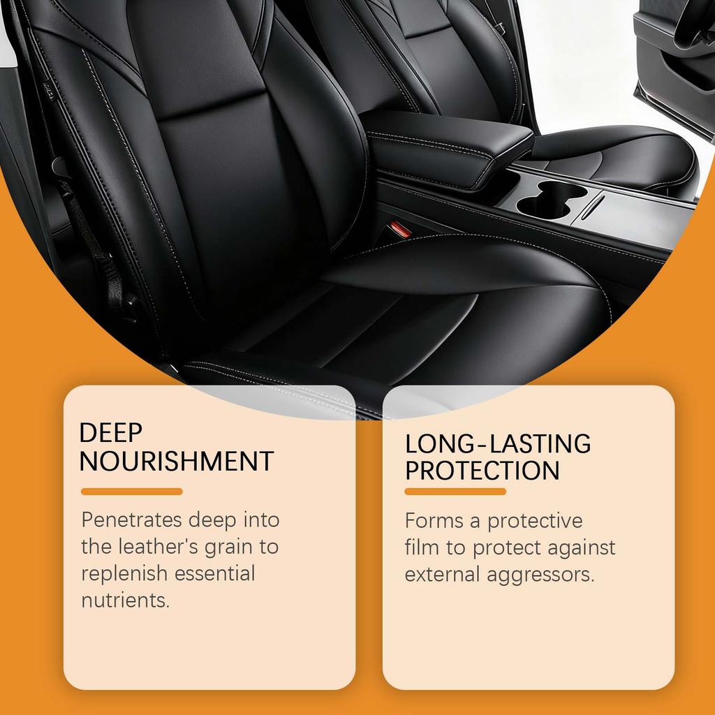 Multi-purpose Car Leather Cleaner For Seat And Interior Polishing, Stain Removal, Cleaning, And Daily Maintenance