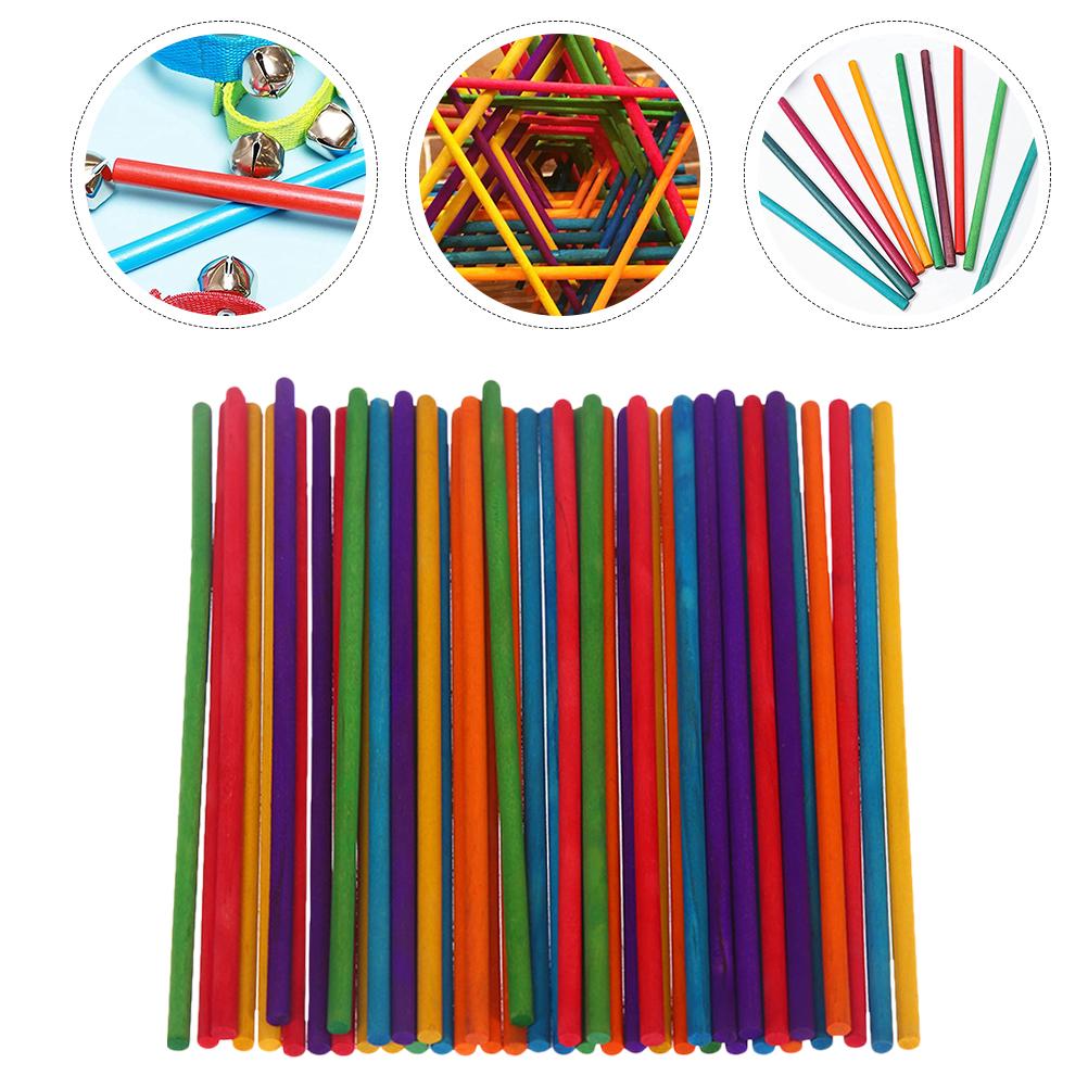 Colorful Wooden Rhythm Sticks Classic Drum Sticks Kids Samba Musical Percussion Instruments Educational Toys