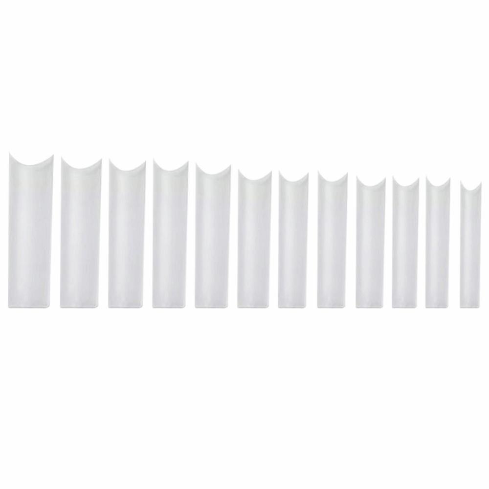 Coffin Shape Sandwich Nail Forms Ultra-Thin False Nails Nail Tips  for Profional Use In Nail Salons
