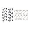 Set of 10 Rusts Resistant Shower Curtain Hooks Metal Rings Double Gliding Rollers for Bathroom Curtains Hanging Hook