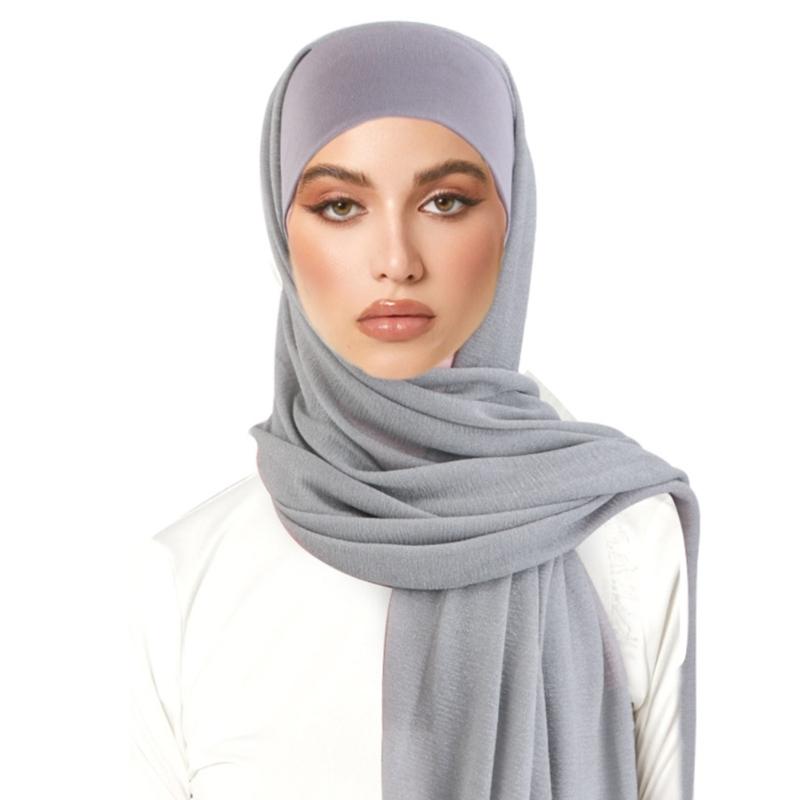 Fashionable Headwrap for Women Practical for Any Season Women Hijab with Shawl