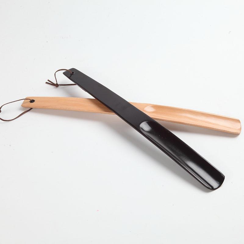 1pc 38cm Professional Wooden Shoe Horn Flexible Long Handle Shoehorn Useful Shoe Lifter Professional Shoe Spoon Home Tools