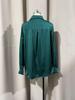 2025 Spring Collection: Women's Solid Color Satin Long Sleeve Business Top