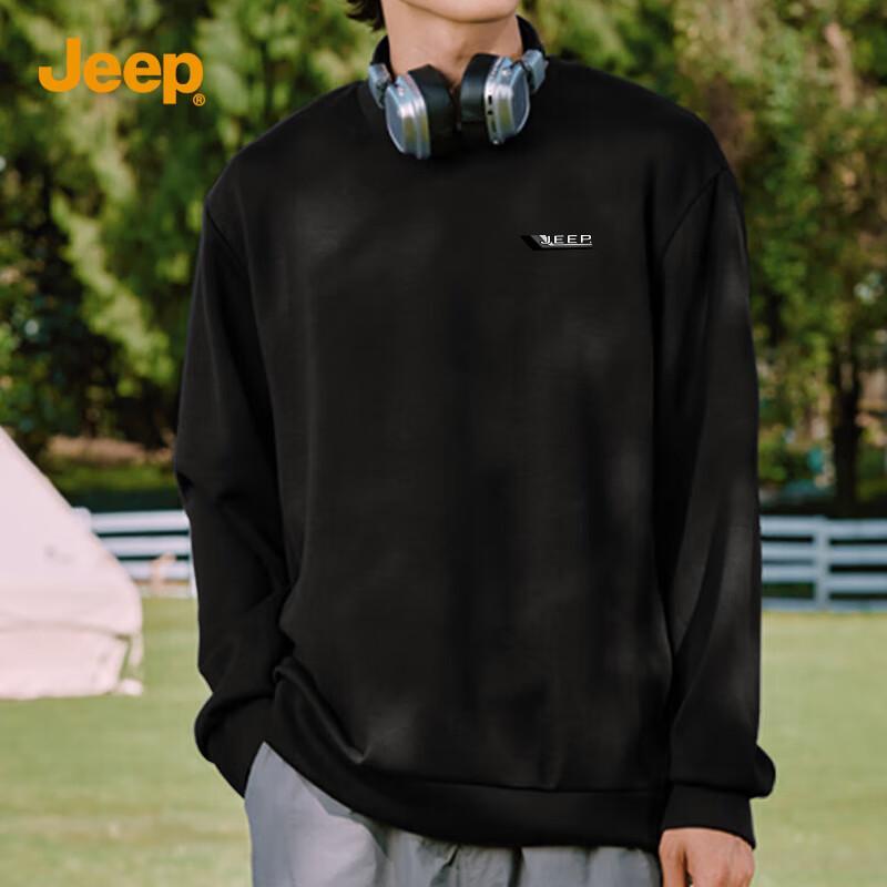 JEEP Men's Air Layer Round Neck Sweatshirt