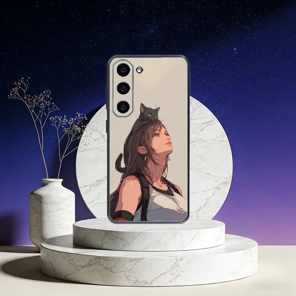 Game FF T-Tifa L-Lockhart-S Phone Case For Samsung Galaxy A73,A72,A71,A70,A53,A52,A51,Others Soft Black Cover