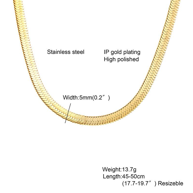 Vnox Classic Gold Plated Various Chain Necklaces,Stainless Steel Square Heart Pendent Necklace For Girl,Clavicle Collar Jewelry