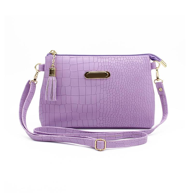 Women's standard crocodile shoulder bags small PU leather phone crossbody bag messenger fashion