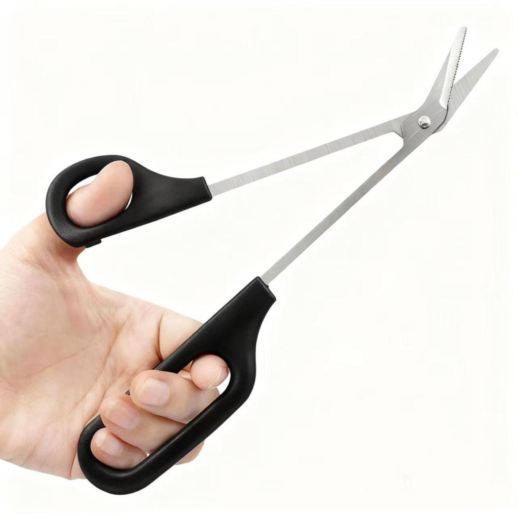 8.3-Inch Stainless Steel Curved Beauty Scissors - Crane Beak Design for Foot Callus, Bandage, and Gauze.