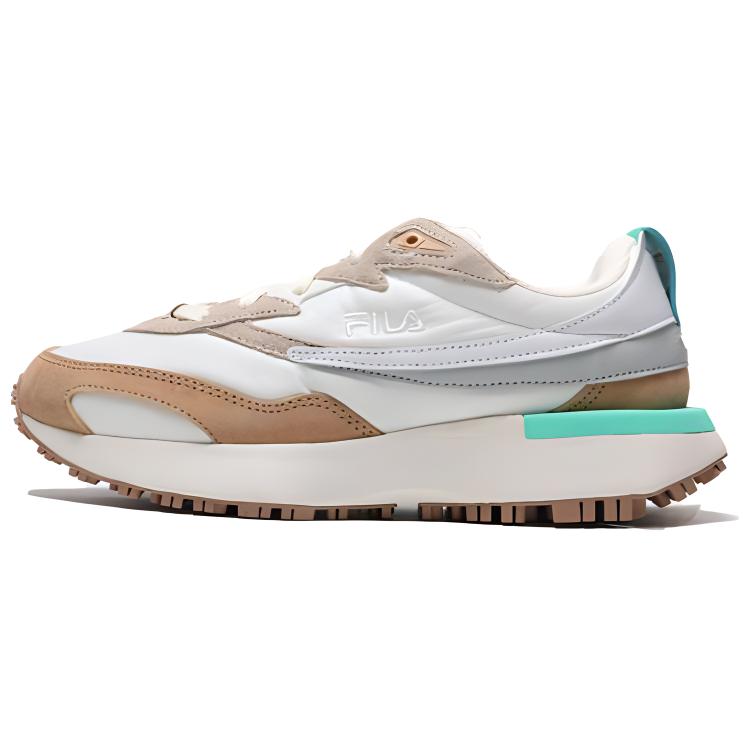 FILA Zagato Lace Up Cushioning, Wear Resistant Low top Running Shoes Unisex Light Coffee Korean Style 1RM02218E_924 240