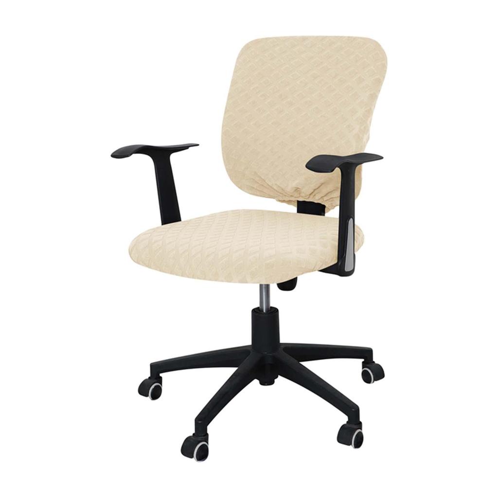 Split Office Chair Cover Waterproof Dustproof Removable Elastic Stretch Chair Slipcovers Washable Oilproof Computer Chair Cover