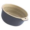 Fruits Vegetables Washing Basket Round Double Layer Kitchen Strainer Colander Bowl Set for Fruit Vegetable Wash
