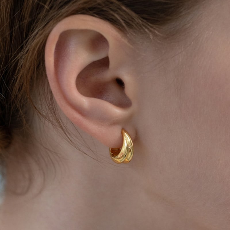 Tatiana Blended Flow Hoop Earrings EC3178