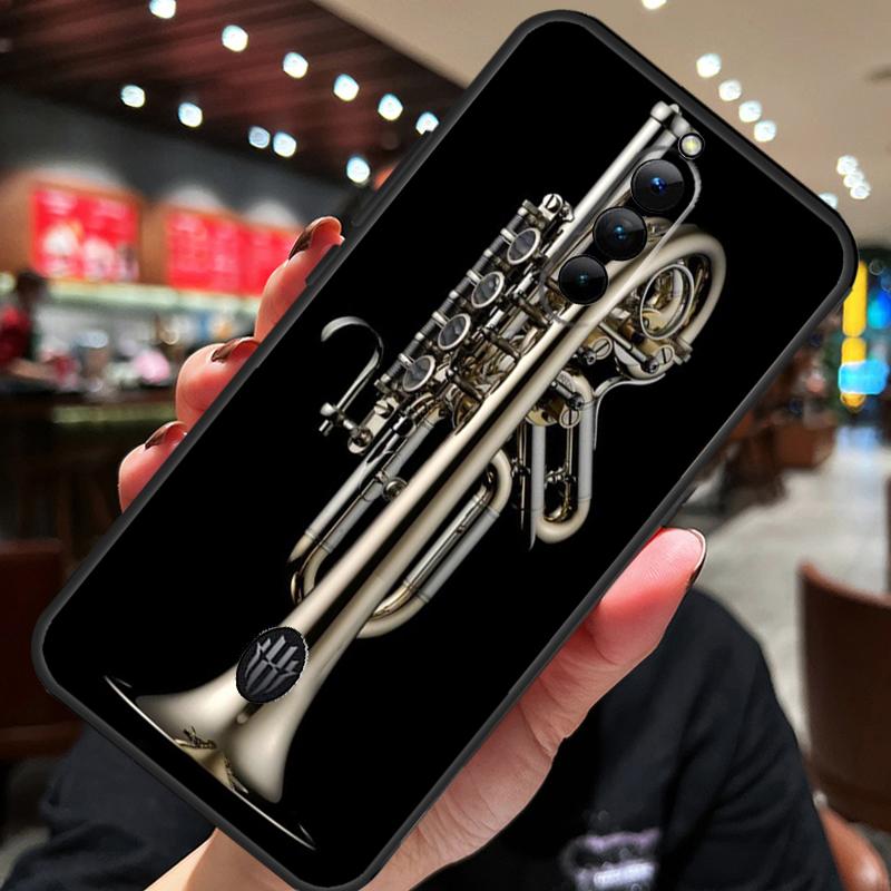 Piccolo Trumpet Brass Instruments Case For ZTE Nubia Red Magic 8S 9S 10S 8 9 10 Pro Plus 6S 7S 6 7 Pro 5G 6R 11 Pro Plus Cover