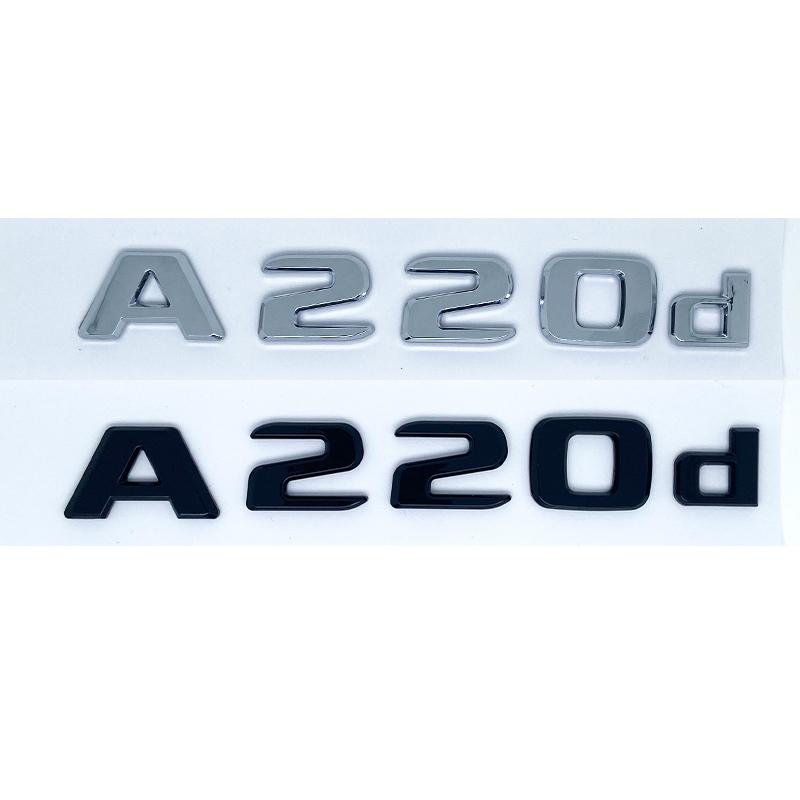 3D Buchstaben A180 A200 A220 A250 A260 A180d A220d 4Matic ABS Emblem für Mercedes Benz A Auto Kofferraum Heck Logo Aufkleber